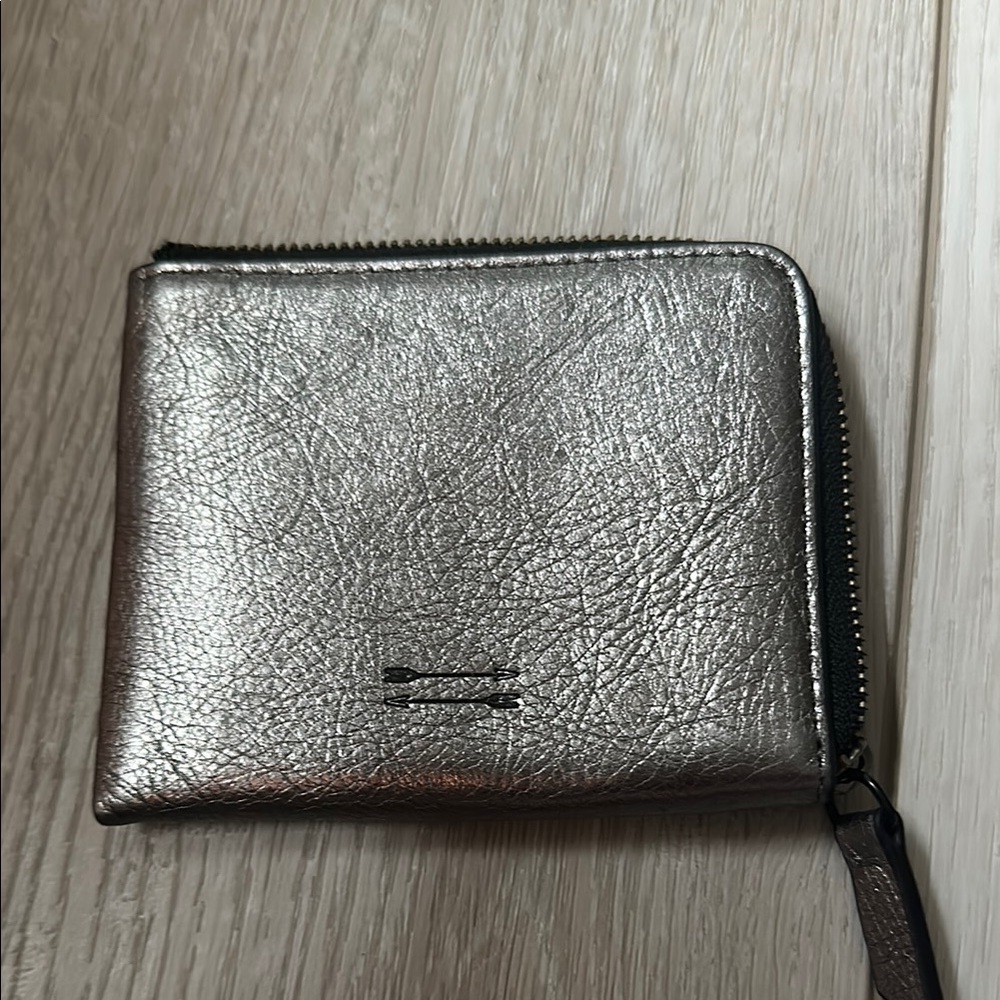 Uri Minkoff Silver Wallet
